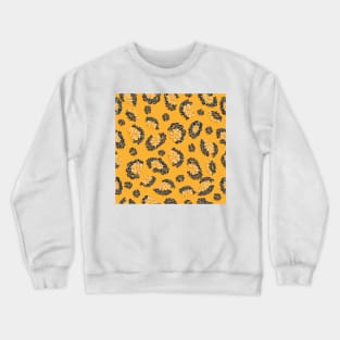 Modern Jaguar Animal Print Sequin Crewneck Sweatshirt